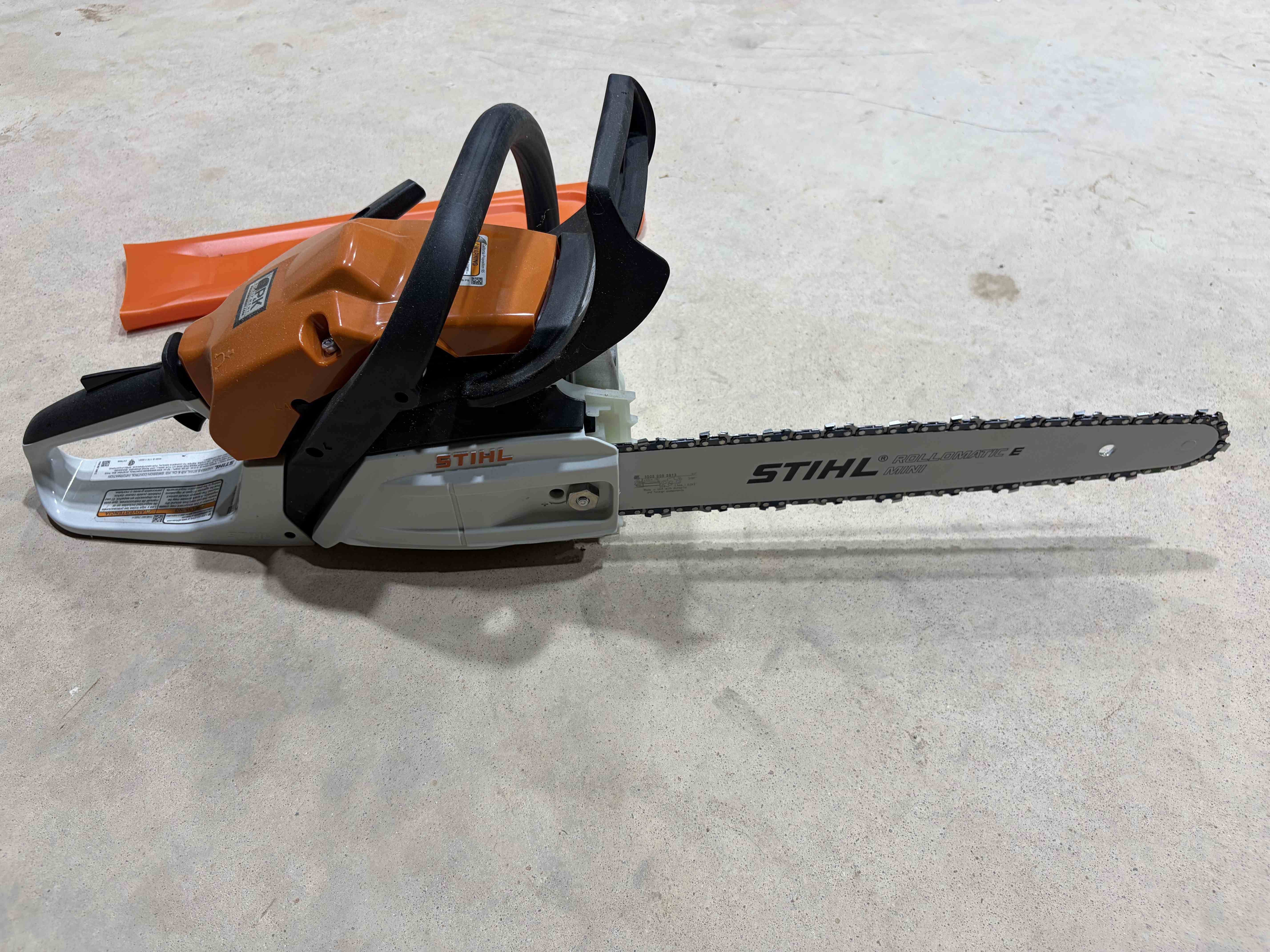 Stihl MS 172 C Chainsaw - Professional rental equipment showing specifications and features. Image 1 of 4
