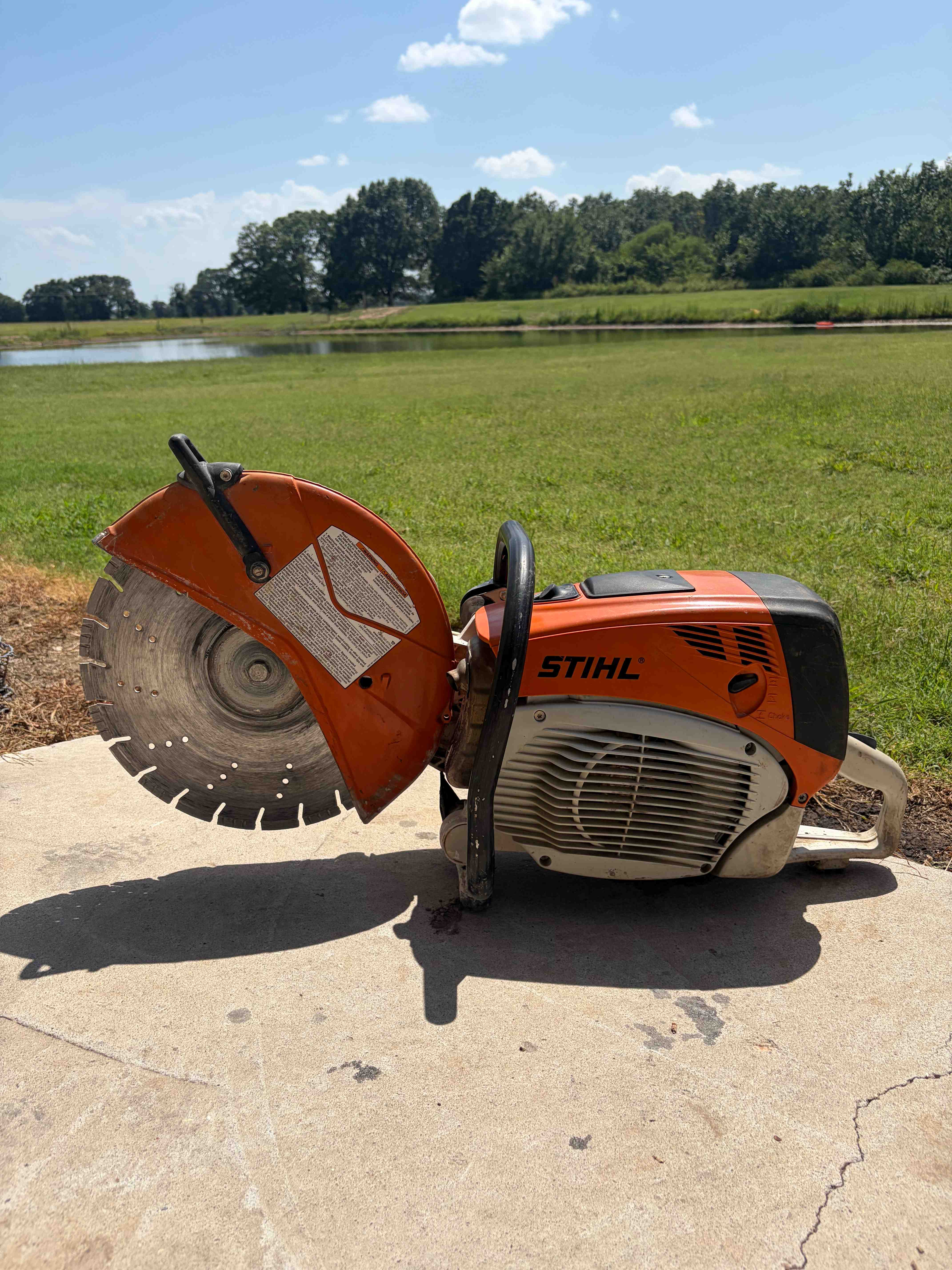 Stihl TS 700 Cut-Off Saw - Professional rental equipment showing specifications and features. Image 1 of 2